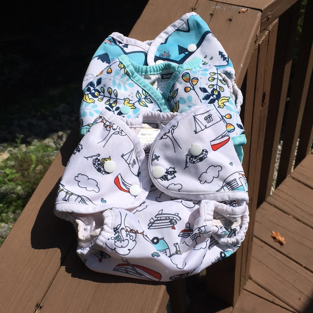 Thirsties Size Two Cloth Diaper Covers (3)